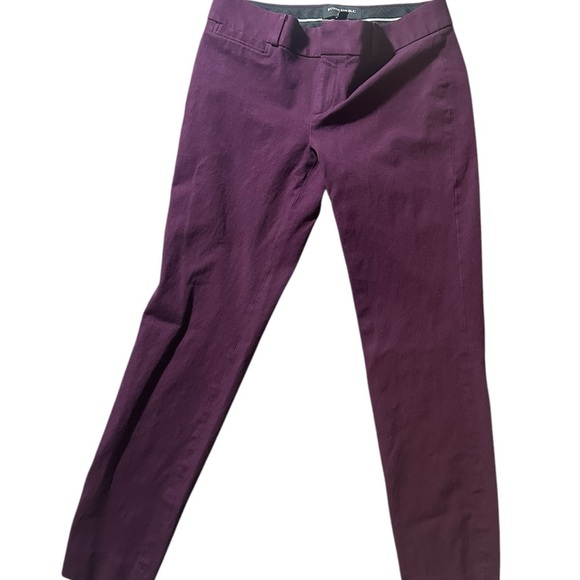 Banana Republic Pants - Banana Republic Sloane purple trousers midrise skinny pants size 2